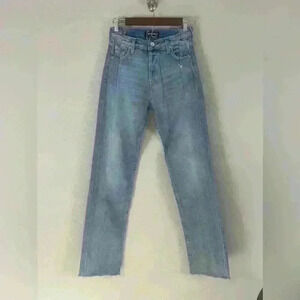 EB Denim OG Straight Leg Button Fly Blue Jeans Women's Size 25 NWOT